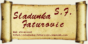 Sladunka Faturović vizit kartica